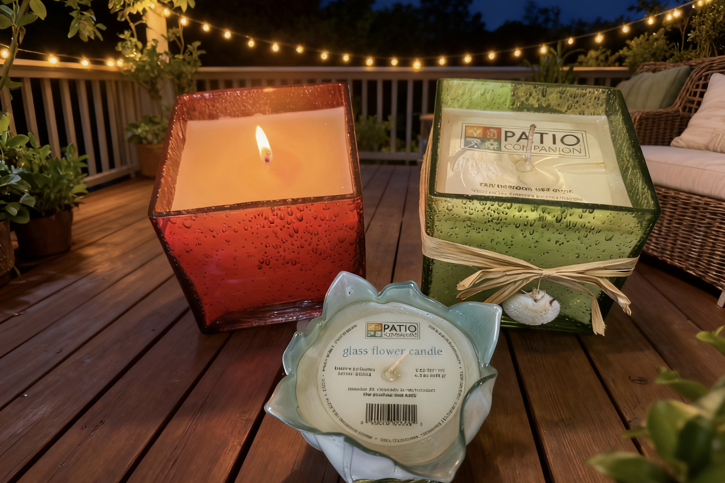 Novelty Glass Filled Candles